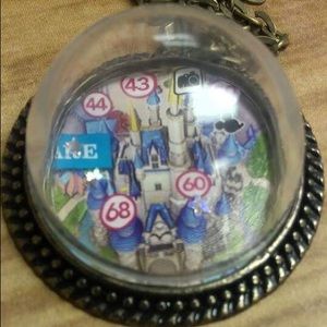 Antique bronze bezel glass dome Disney